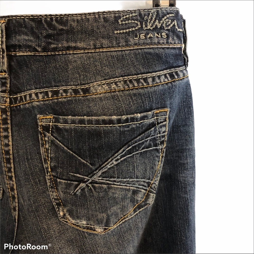 Nordstrom Silver Jeans Lola Distressed Look